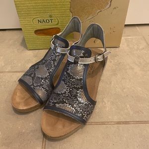 Naot Fiona Wedge sandals size 38 (7-½)